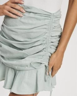 CALLI Women's Georgia Mini Skirt - Sage Green -Madam Clothing Store 2dbc3697556d2a4b28ef747b9324a1fd