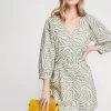 Oxford Women's Peony Grey Animal Print Dress - Grey/Ecru -Madam Clothing Store 2ed45a9f3bcf50ed39c4a7dce696876f