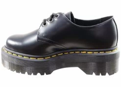 Dr. Martens Dr Martens 1461 Quad Polished Smooth Lace Up Comfortable Unisex Shoes - Black -Madam Clothing Store 328416e6c2f5b2f01b49bc80ed423cb9