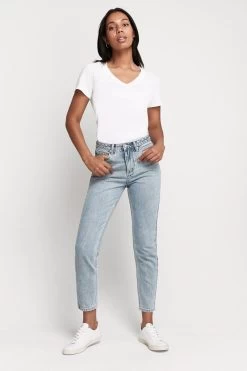 3 X Bonds Womens Originals Light Weight V Tee Cotton T-Shirt White -Madam Clothing Store 32c45a5560f2a34f7645d532e40f3c74