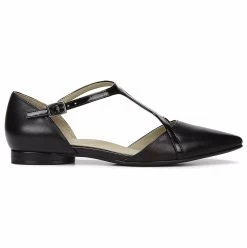 Naturalizer Hana T-Strap Flat Black