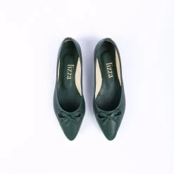 Lizza Women's Genuine Leather Flats - Green -Madam Clothing Store 342fe123f3163e66c3ec58a9d88a2398