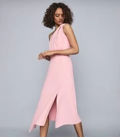 Reiss Women's Delilah Plain Strappy Occ Dress - Pink -Madam Clothing Store 3615cd73 372c 44a1 858c f37a8d46a61b