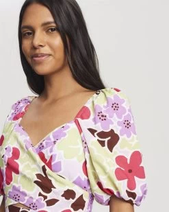 SAVEL Women's Roselle Midi Dress - Springtime Floral -Madam Clothing Store 3745929fb10202bc43f7a9233dc40084