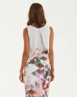 Amelius Women's Mahlia Frill Tops - Ivory -Madam Clothing Store 376f384445ffb45d6b8f17d3fa287062