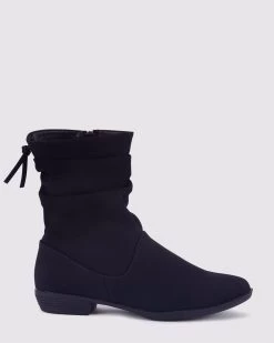 Novo Shoes DAYLEY Womens Winter Boots Shoes In Black