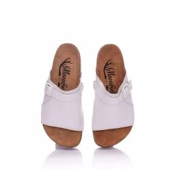 Moosefield Unisex Leather Sandals - White -Madam Clothing Store 38024858 9ba1 41f1 b840 cfc1bcb82c33