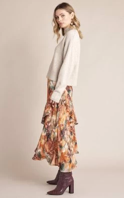 Gysette Women's Arabella Lurex Midi Skirt - Desert Sky -Madam Clothing Store 3854549e fdb4 48c3 abee 45221c00640a