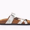 Moosefield Unisex Leather Sandals - Silver -Madam Clothing Store 39467f5bb80cc4adb62f832833edec16