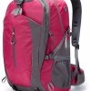 Beakey Hiking Backpack 40L Waterproof Lightweight Daypack With Rain Cover-Rose Red 1 Beakey Hiking Backpack 40L Waterproof Lightweight Daypack With Rain Cover-Rose Red -Madam Clothing Store 398b089a56ec01dd674abd2546d7ecea