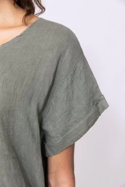 Laklook Women's Linen Dress - Dark Green -Madam Clothing Store 399b2415 0f5b 4ca2 a10e 0f3ee9319533