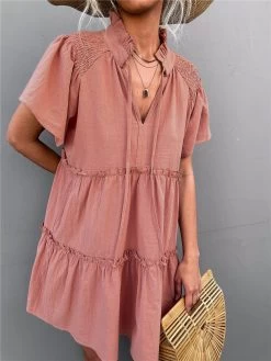 Anette Women's Lace Dress - Pink 7 Anette Women's Lace Dress - Pink -Madam Clothing Store 3a2570e6 2eab 40f8 8ba5 b5895307528a