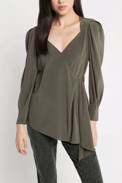 Sass & Bide Women's The Ambience Tops - Dark Khaki
