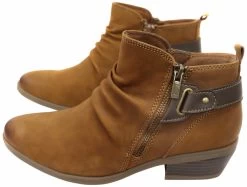 Planet Shoes Callista Womens Comfortable Low Heel Leather Ankle Boots - Almond -Madam Clothing Store 3a5b0168f51570be7ff0f204adf313b6