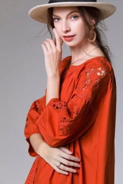 Deli.S Women's Midi Dress Red -Madam Clothing Store 3b2bb786 ac76 422c ba85 d6bb8f425751