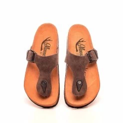 Moosefield Unisex Gizeh Leather Sandals - Brown & White -Madam Clothing Store 3cbde69f aab8 43e5 af21 56c01183114a