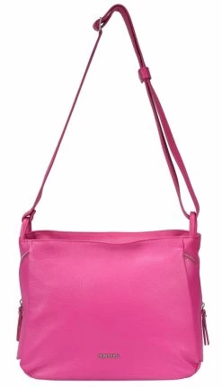 BOSCCOLO Women's Leather Fuchsia Shoulder Bag -Madam Clothing Store 3d08b359037f7f4f5ebf8bb5f3ec7101