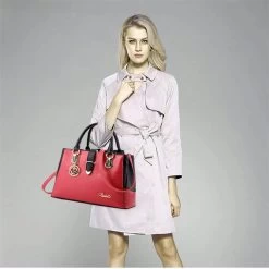 Beakey Women Large Capacity Tote Bag Shoulder Crossbody Bags-WineRed -Madam Clothing Store 3d3e0755b1da92ed2fe00a19998b53be