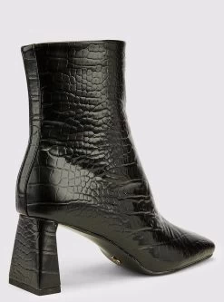 Novo Shoes DOTTIE Womens Winter Boots Shoes In Black Croc -Madam Clothing Store 3efccde04d62d61d3b7655913c82a2a1