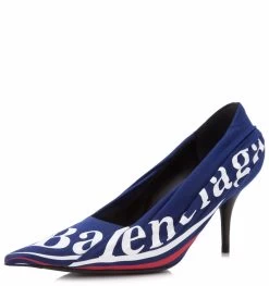 Balenciaga Women's Campaign Logo Pumps Heel -Madam Clothing Store 3ff609f0bc7bf9b5a1b8ed82674ddf90