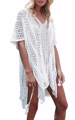 Women's Swimsuit Beach Cover Up Shirt Bikini Beachwear Bathing Suit Beach Dress S-XL