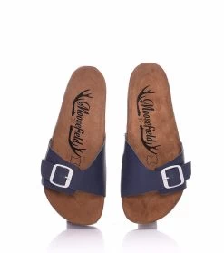 Moosefield Unisex Madrid Leather Sandals - Dark Blue -Madam Clothing Store 402a8a2c f2fe 40fe ac33 a806fb642ce5