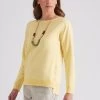 W.Lane Button Detail Pullover Top Gold -Madam Clothing Store 40d0e35ea0c8c810cb4bb472e6ab2966