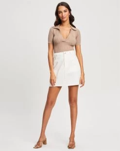 TUSSAH Women's Lola Skirt - White -Madam Clothing Store 41851427eff796ae62b7af9b316de058