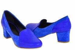 Lizza Women's Genuine Leather Pumps - Blue -Madam Clothing Store 42f67c90cb4dadaa3139f80fa1ee4284