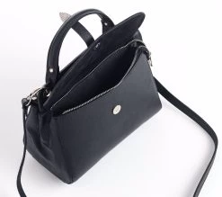 BOSCCOLO Woman's Leather Shoulder Bag Black -Madam Clothing Store 43c6d700 69fb 4e74 9c9c 93d3a2b695d2