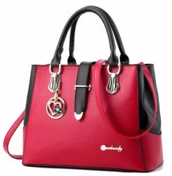 Beakey Women Large Capacity Tote Bag Shoulder Crossbody Bags-WineRed