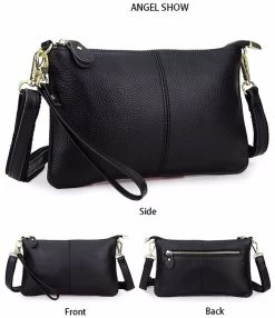 Beakey Leather Clutch Small Envelope Crossbody Bags For Women-Black -Madam Clothing Store 45f8cf1c39505695e4cf7ce5131c52cc