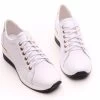 BOSCCOLO Woman's Leather Sneakers White/gold -Madam Clothing Store 465a5f51 cd07 444a 9670 435343393990