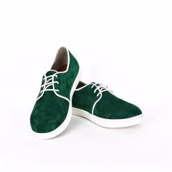 Noosy Women's Genuine Leather Sneakers - Green -Madam Clothing Store 47df44468ec6a708c61d5f82490fa589