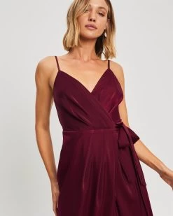 CHANCERY Women's Victor Dress - Burgundy -Madam Clothing Store 490dfa47ff2bb71ed0323c4f7f0a99bd