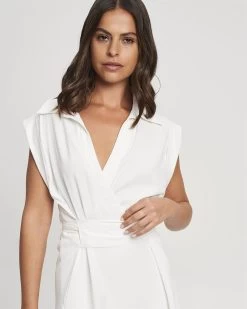 REUX Women's France Dress - White -Madam Clothing Store 49e7d91b318eafa35d4d6ad2b52da381