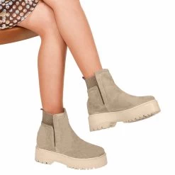 Noosy Women's Genuine Leather Boots - Taupe -Madam Clothing Store 4ad85342 2778 4c61 bed4 1a462a07c589