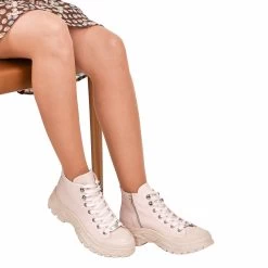 Noosy Women's Genuine Leather Boots - Powder -Madam Clothing Store 4c36d03f 60ee 4cb6 89c4 6e393ac2d9d6