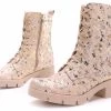 BOSCCOLO Women's Leather Boots Beige -Madam Clothing Store 4d052213 27a3 4d78 8414 2d033a05d25f