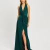 CHANCERY Women's Maggie Twist Dress - Emerald -Madam Clothing Store 4e3124a30d4200ecea3e302f7b106757