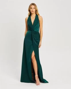 CHANCERY Women's Maggie Twist Dress - Emerald