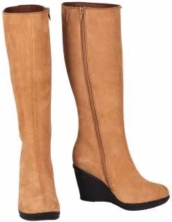 Noosy Women's Genuine Leather Knee High Boots - Tan -Madam Clothing Store 505a26c3 5f61 4356 9b11 a8baf27e8c58