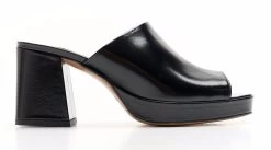 BOSCCOLO Woman's Leather Slides Black -Madam Clothing Store 50732cc8 e9d5 4574 9a11 194514eef19f