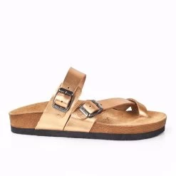 Moosefield Unisex Leather Sandals - Gold