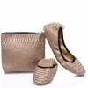 Foldy Women's Foldable Ballerina Flats With Carrying Bag - Gold -Madam Clothing Store 51bbd177d73df90493d411d1fad9674e