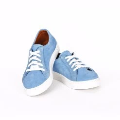 Noosy Women's Genuine Leather Sneakers - Ice Blue -Madam Clothing Store 51cc4e37ee2e1a13f89b0874ca29ab1c