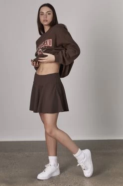 Factorie Mini Flip Skirt Brown -Madam Clothing Store 52263200e8b8327bbb7535e859aaf13c