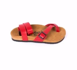 Moosefield Unisex Leather Sandals - Red