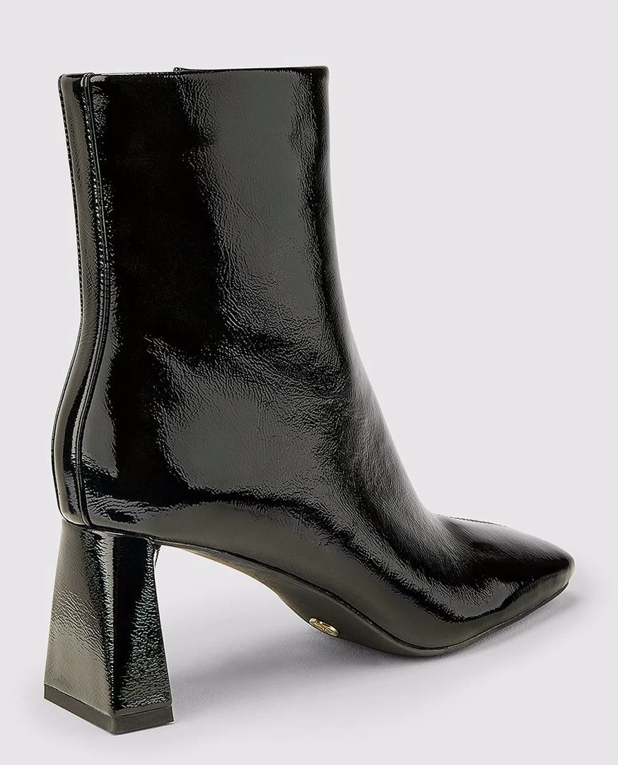 Novo Shoes DOTTIE Womens Winter Boots Shoes In Black Patent 5 Novo Shoes DOTTIE Womens Winter Boots Shoes In Black Patent - Image 3