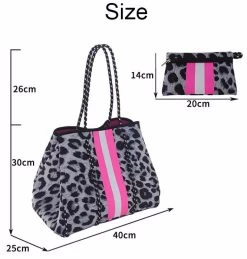 Beakey Neoprene Tote Bag With Small Zipper Bag For Women Beach Traveling-6 -Madam Clothing Store 548f75aaf241fd9ac0c7ac3227095559